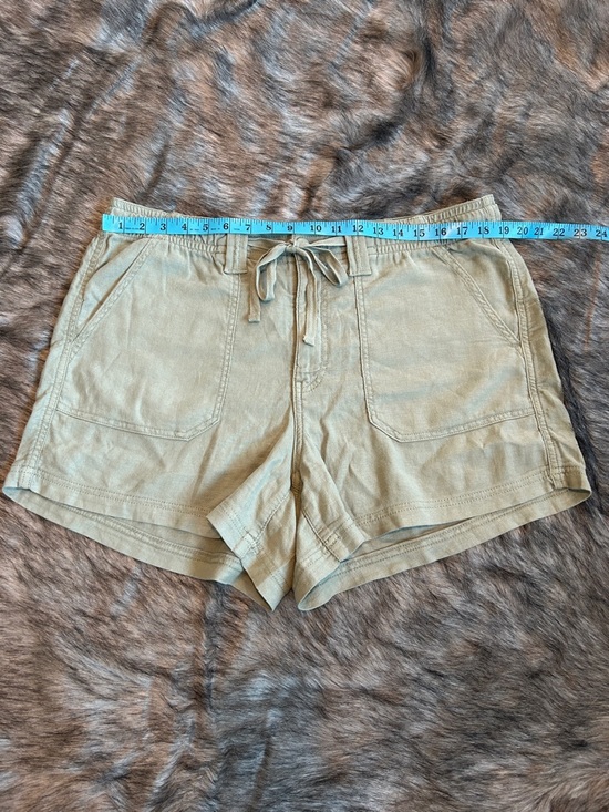 NWT American Eagle Dreamy Drape Linen-Blend Carpenter Short Size 16 High Waisted - Picture 5 of 10
